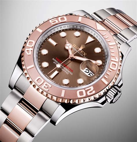 rolex yacht master 40 rose gold chocolate dial|rolex oyster master 40.